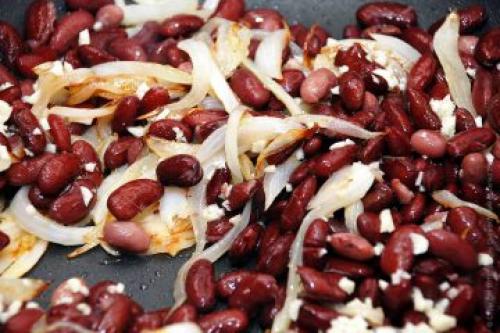 Тушеная фасоль рецепт. Ингредиенты (2 порции)