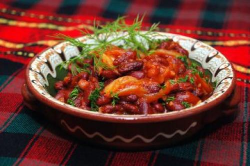 Тушеная фасоль рецепт. Ингредиенты (2 порции)