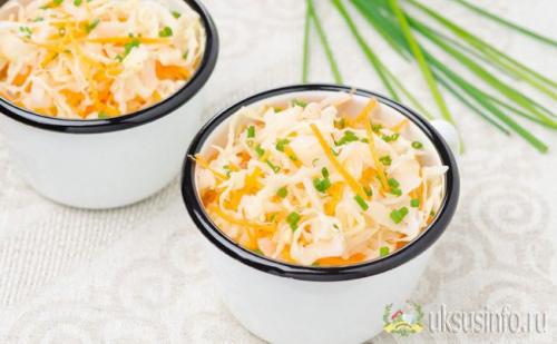 Капустный салат витаминный, как в столовой рецепт. Особенности приготовления