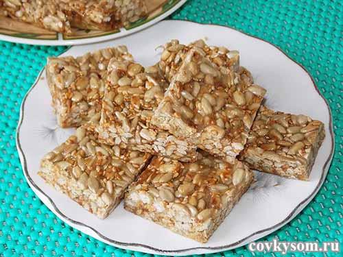 Козинаки из семечек и кунжута. Домашние козинаки