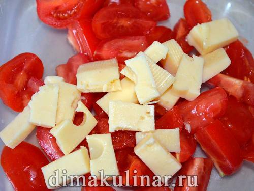 Салат с сыром и чесноком и помидорами. Простой рецепт салата с помидорами, сыром и чесноком