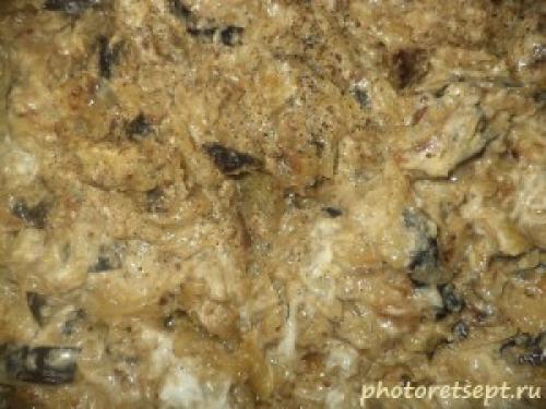 Баклажаны со сметаной жареные с чесноком.