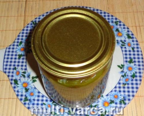 Жареные зеленые помидоры с чесноком на зиму