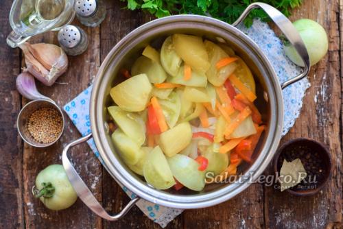 Паста из зеленых помидоров.