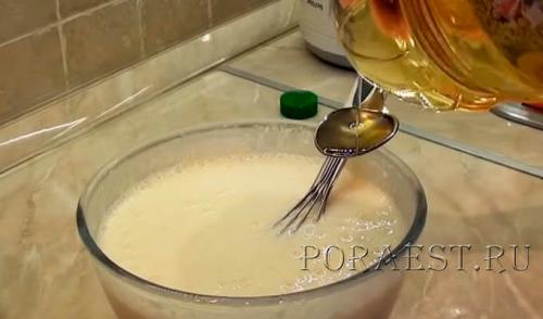 Заварные блины на кефире и кипятке пошаговый кулинарный рецепт с. Заварные блины на кефире и кипятке с дырочками