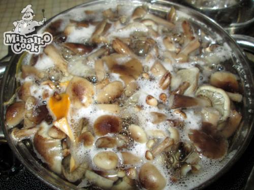 Маринад для опят на 1 литр воды с чесноком на зиму. Маринованные опята