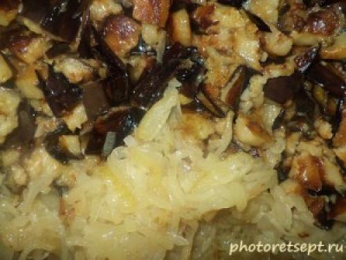 Баклажаны со сметаной жареные с чесноком.