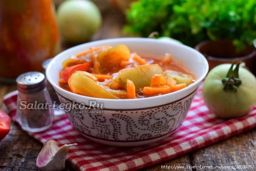 Паста из зеленых помидоров.