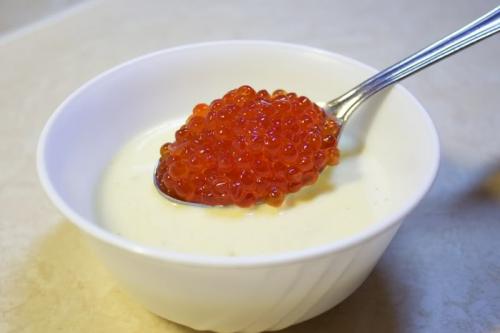 Семга с красной икрой. 03