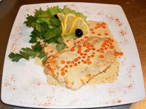 Семга с красной икрой. 04