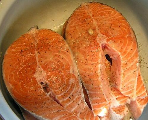 Семга с красной икрой. 01