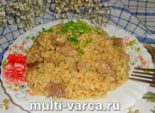 Булгур с мясом рецепт в мультиварке. Булгур со свининой в мультиварке