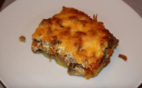 Картофельная запеканка с мясом и овощами. Мясная запеканка с картофелем и овощами 06