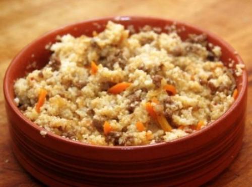 Пшеничная каша с мясом