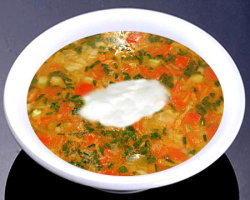 Суп пюре из кабачков и помидоров рецепт. Приготовление супа с кабачками и томатами 10 Суп пюре из кабачков и помидоров рецепт. Приготовление супа с кабачками и томатами 10