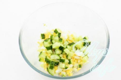 Салат с ветчиной и грибами и болгарским перцем. Описание 24