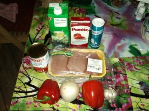 Чахохбили из индейки (по мотивам) или «Лечо с индейкой»