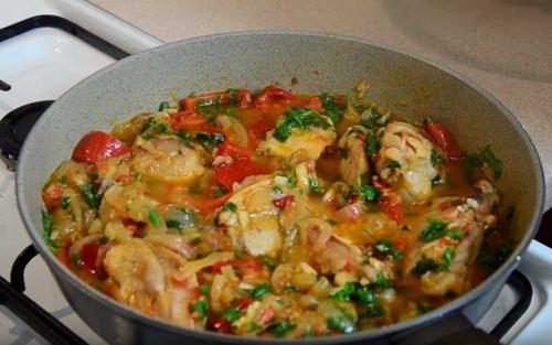 Как приготовить чахохбили из курицы в духовке. Чахохбили из курицы с овощами по-грузински — пошаговый рецепт с фото