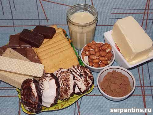 Пирожное картошка Рецепт из вафель. «Картошка» из остатков сладостей