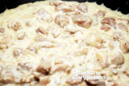 Макароны с индейкой и грибами в сливочном соусе. Индейка в сливочном соусе с сыром в духовке 22