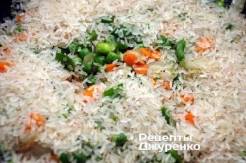 Рис по-китайски с курицей и овощами. Жареный рис с курицей по-китайски 04 Рис по-китайски с курицей и овощами. Жареный рис с курицей по-китайски 04