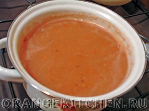 Суп пюре из кабачков и помидоров рецепт. Приготовление супа с кабачками и томатами 16 Суп пюре из кабачков и помидоров рецепт. Приготовление супа с кабачками и томатами 16