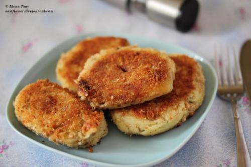 Картофельные зразы с курицей и грибами