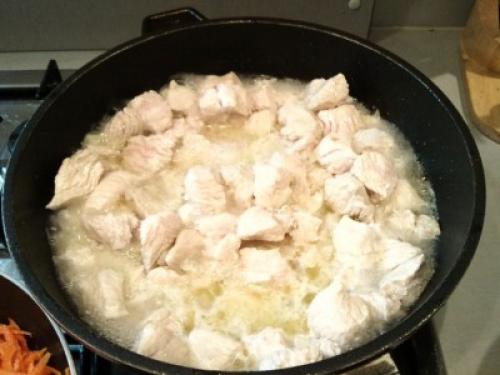 Чахохбили из индейки (по мотивам) или «Лечо с индейкой»