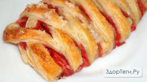 Косичка с начинкой из слоеного теста. 12 Косичка с начинкой из слоеного теста. 12