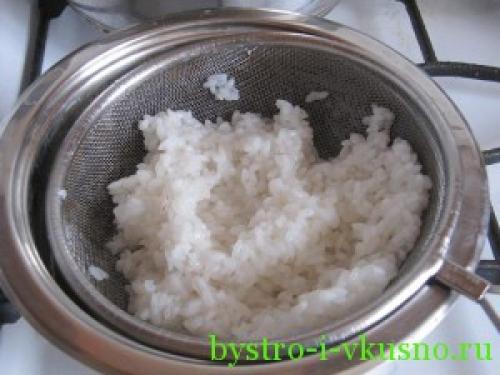 Тыква с рисом и курицей