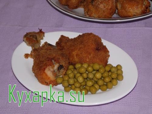 Куриные ножки в панировке. Куриная голень в панировке