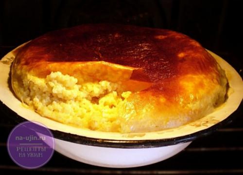 Пшенная каша с пенкой в духовке. Пшённая каша в духовке