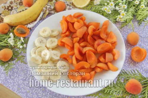 Абрикосовое варенье с бананами.