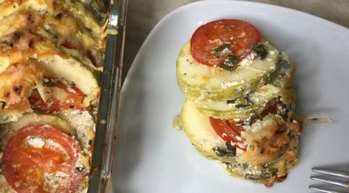 Кабачки в духовке. Готовим кабачки в духовке с помидорами, сметаной и сыром