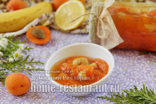 Абрикосовое варенье с бананами.