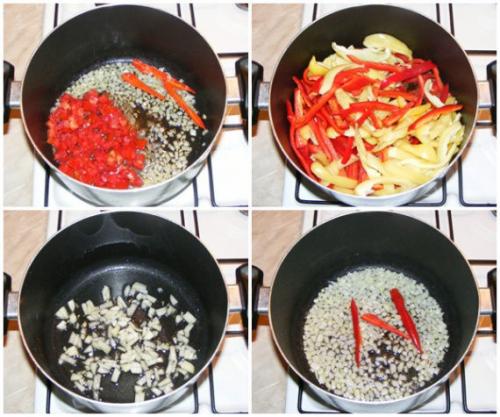Курица с кунжутом и овощами