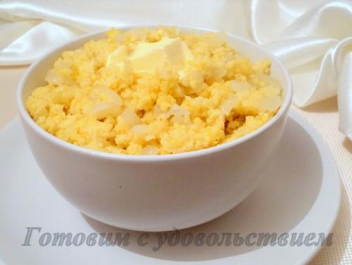 Пшенная каша с луком