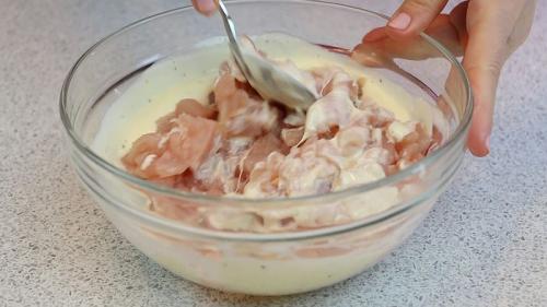 Оладьи из мяса курицы с крахмалом впрок. Описание