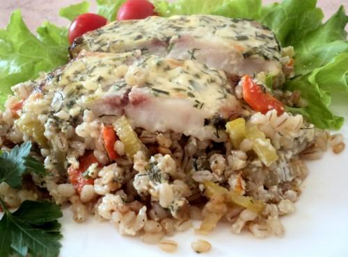 Пшенная каша с луком