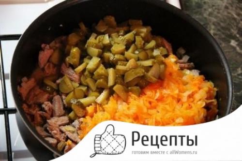 Подлива из свинины с солеными огурцами. Рецепт свинины с солеными огурцами с пошаговыми фото 33 Подлива из свинины с солеными огурцами. Рецепт свинины с солеными огурцами с пошаговыми фото 33