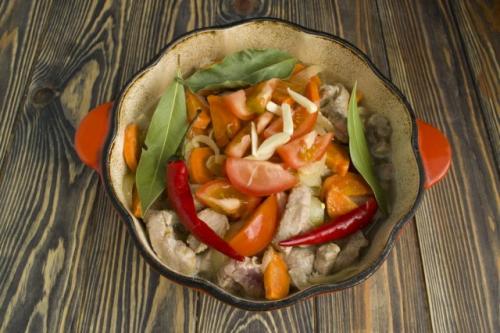 Перловка с мясом, как в столовой. Рецепт 6, пошаговый: каша перловая с мясом