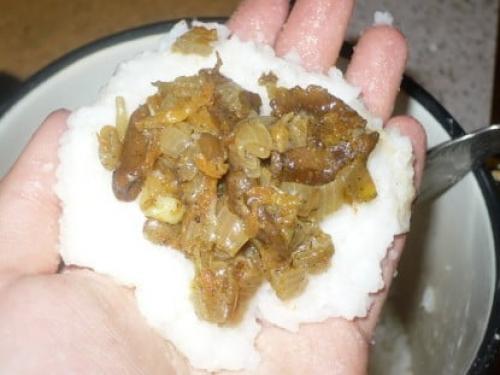 Рисовые зразы на пару. Рисовые зразы