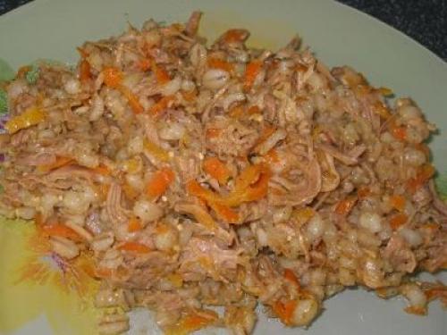 Перловка с мясом на зиму. Каша-тушенка с мясом