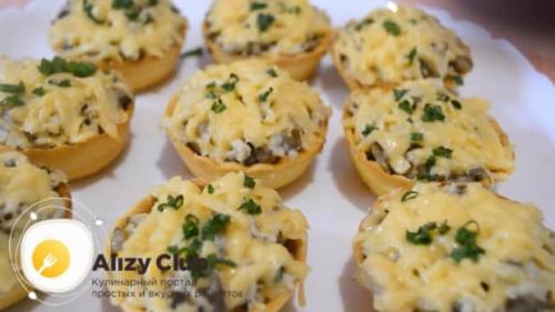 Тарталетки с творожным сыром и грибами. Как приготовить тарталетки с грибами и сыром