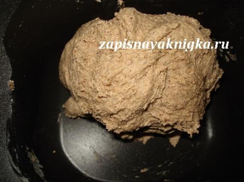 Ржаной хлеб на сухом квасе в духовке. Процесс приготовления: