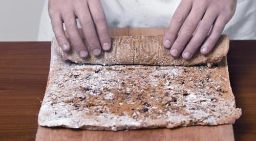 Рулет из тыквы с творогом. Штрудель с тыквенно-творожной начинкой 04