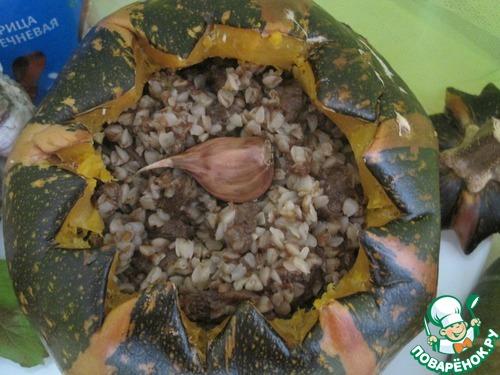 Гречневая каша с мясом в тыкве. Гречка с мясом, запеченная в тыкве 06 Гречневая каша с мясом в тыкве. Гречка с мясом, запеченная в тыкве 06