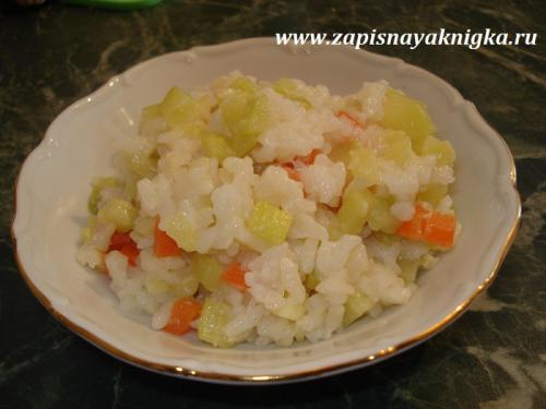 Каша из кабачка для детей. Приготовление каши из риса с кабачком в мультиварке