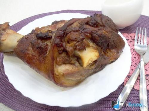 Вареная рулька в духовке. Рулька, запеченная в духовке 02 Вареная рулька в духовке. Рулька, запеченная в духовке 02