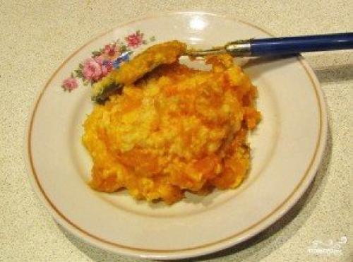 Каша в тыкве. Пшенная каша в тыкве